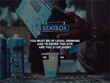 Tablet Screenshot of beatboxbeverages.com